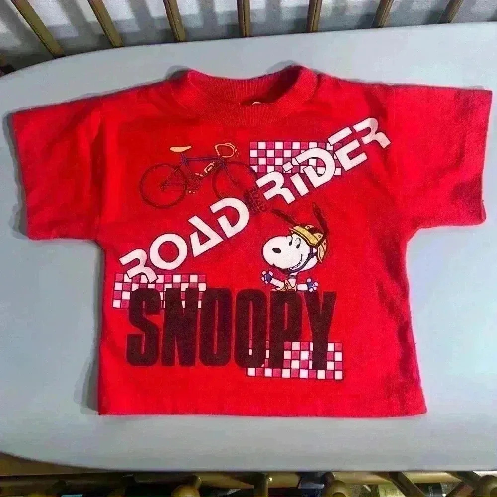 Vintage made in the USA 80s single stitch toddler snoopy short sleeve tee shirt